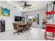 Casual dining area with table and chairs, adjacent to the kitchen at 13878 Allamanda Cir, Port Charlotte, FL 33981