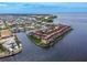 Panoramic aerial view of waterfront community and marina at 1 Colony Point Dr # 16B, Punta Gorda, FL 33950
