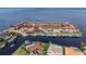 Wide aerial view of waterfront community and surrounding area at 1 Colony Point Dr # 16B, Punta Gorda, FL 33950