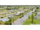 Aerial view of waterfront homes and community at 25 Caddy Rd, Rotonda West, FL 33947