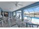 Covered patio furniture and view of the pool at 2328 Bonn Ct, Punta Gorda, FL 33983