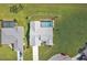 Aerial view of house, pool and large lot at 2328 Bonn Ct, Punta Gorda, FL 33983