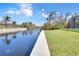 Private dock offering serene waterfront views at 13164 Amaryllis Cir, Port Charlotte, FL 33981