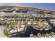 Wide aerial view showing the property's location near the water at 2868 Coral Way, Punta Gorda, FL 33950