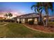 Beautiful backyard view at sunset at 2868 Coral Way, Punta Gorda, FL 33950