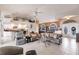 Open living area with high ceilings and a view into the kitchen at 2868 Coral Way, Punta Gorda, FL 33950
