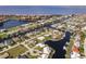 Wide aerial showcasing the property and surrounding area at 2868 Coral Way, Punta Gorda, FL 33950