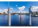 Private boat dock with access to the waterway at 2868 Coral Way, Punta Gorda, FL 33950