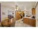 Casual dining area adjacent to kitchen and living room at 543 Lincoln Nw Ave, Port Charlotte, FL 33952