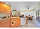 Bright kitchen with wood cabinets, ample counter space, and a breakfast nook at 18404 Lake Worth Blvd, Port Charlotte, FL 33948