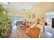 Living room with access to the pool and comfortable furniture at 18404 Lake Worth Blvd, Port Charlotte, FL 33948
