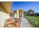 Inviting front yard with walkway, landscaping, and decorative accents at 18404 Lake Worth Blvd, Port Charlotte, FL 33948