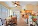 Kitchen dining area with table and chairs, and access to a patio at 18404 Lake Worth Blvd, Port Charlotte, FL 33948