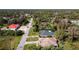 Aerial view of a residential neighborhood with lush trees and well-maintained homes at 3316 Kacher Rd, North Port, FL 34288