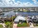 Aerial view of a single-Gathering home with water access at 1945 Jamaica Way, Punta Gorda, FL 33950