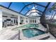 Large pool and spa with covered patio at 1945 Jamaica Way, Punta Gorda, FL 33950