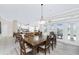 Kitchen and dining area with hardwood floors and access to backyard patio at 1945 Jamaica Way, Punta Gorda, FL 33950