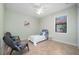 Bedroom featuring tile flooring, a boat-themed headboard, and a window with blinds at 2736 Magdalina Dr, Punta Gorda, FL 33950