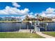 Private dock with lift and canal view at 2736 Magdalina Dr, Punta Gorda, FL 33950