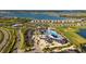 Aerial view of community amenities including pool and clubhouse at 43050 Greenway Blvd # 614, Punta Gorda, FL 33982