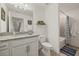 Bathroom with granite countertop and shower/tub combo at 43050 Greenway Blvd # 614, Punta Gorda, FL 33982