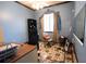 Home office with built-in shelving and ample workspace at 300 Madrid Blvd, Punta Gorda, FL 33950