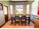 Bright breakfast nook with table and chairs overlooking a golf course at 300 Madrid Blvd, Punta Gorda, FL 33950
