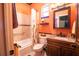 Updated bathroom with tub and shower, and stylish decor at 300 Madrid Blvd, Punta Gorda, FL 33950