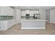 Gourmet kitchen featuring a center island, stainless appliances, and white cabinets at 1301 Preston St, Port Charlotte, FL 33952
