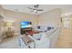 Comfortable living room with sectional sofa and large TV at 14271 Heritage Landing Blvd # 1526, Punta Gorda, FL 33955