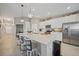 Modern kitchen with stainless steel appliances and island at 14271 Heritage Landing Blvd # 1526, Punta Gorda, FL 33955