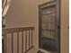 Condo entrance with a black screen door at 1515 Forrest Nelson Blvd # H204, Port Charlotte, FL 33952