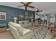 Relaxing living room featuring comfortable seating and a stylish rug at 2000 Bal Harbor Blvd # 321, Punta Gorda, FL 33950
