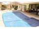 Inviting swimming pool with a covered patio and lounge chairs at 25426 Rampart Blvd, Punta Gorda, FL 33983