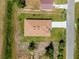 Aerial view of a well-maintained home and surrounding property lines at 3779 Clearfield St, North Port, FL 34286