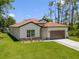 Charming single-story home with a two-car garage, manicured lawn, and beautiful exterior at 3802 Eagle Pass St, North Port, FL 34286