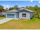 Charming single-Gathering home featuring a 2-car garage, well-manicured lawn and mature landscaping at 3883 Dominic St, North Port, FL 34288