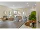 Bright and airy living room with hardwood floors, modern decor, and recessed lighting at 4131 Bula Ln, North Port, FL 34287