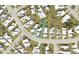 Aerial view showing home's location in residential neighborhood at 5524 Holiday Park Blvd, North Port, FL 34287