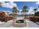 Ornate fountain in courtyard with lush landscaping at 95 Vivante Blvd # 9534, Punta Gorda, FL 33950