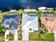 Bird's-eye view of the house and surrounding neighborhood at 1450 Kiwi Ct, Punta Gorda, FL 33950