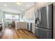 Modern kitchen featuring stainless steel appliances and light-colored cabinetry at 268 Lewis Cir # 132, Punta Gorda, FL 33950