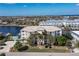 Aerial view of waterfront community with a pool and boat slips at 268 Lewis Cir # 132, Punta Gorda, FL 33950