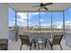Relaxing screened balcony overlooking the water with comfortable seating at 268 Lewis Cir # 132, Punta Gorda, FL 33950