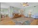 Spacious living room with hardwood floors and comfortable seating at 268 Lewis Cir # 132, Punta Gorda, FL 33950