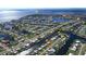 Aerial view showing home's location on a canal with easy water access at 554 Lindley Ter, Port Charlotte, FL 33952