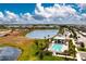 Relaxing community pool with cabana at 14151 Heritage Landing Blvd # 1021, Punta Gorda, FL 33955