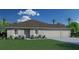 New construction home with 3 car garage and manicured lawn at 21054 Baffin Ave, Port Charlotte, FL 33954