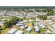 Aerial view showing home's placement in neighborhood at 6450 Floral Ct, North Port, FL 34287