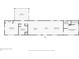 One-story floor plan featuring two bedrooms, two baths, and a spacious living room at 6450 Floral Ct, North Port, FL 34287